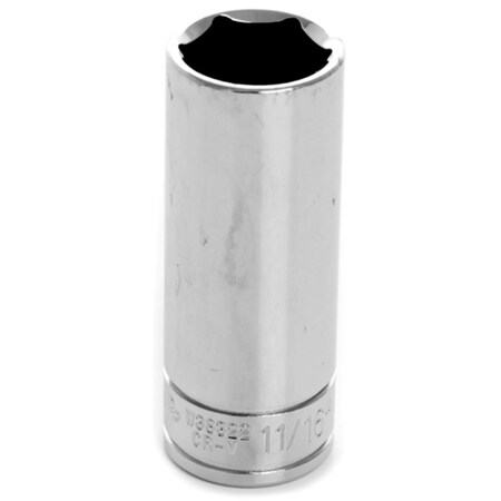 Perform Tool W38322 0.38 In. Drive 0.69 In. 6 Point Deep Well Socket, PTL-W38322 PTL-W38322
